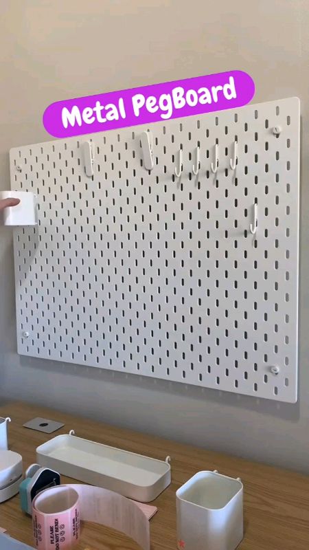 Metal PegBoard Wall Hanging Shelf Organizer #MasMuraSaShopee #FreeCoinsInShopeeVideo #wallhanging #pegboard #Metal