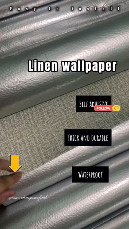 LINEN FINISH WALLPAPER  #FreeCoinsInShopeeVideo #FlashSalePH #linenwallpaper #wallpaper #homedecor #foamwallpaper #wallpaper #sale #fyp #trending
