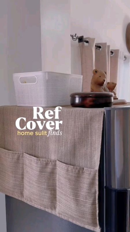 ref cover with pockets! #FreeCoinsInShopeeVideo #masmurasashopee #viral #trending #budolfinds #shopeefinds #ref #kitchenfinds #refcover #cover #cloth