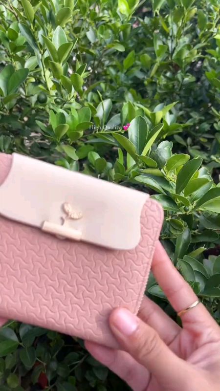 #2023 New Style Fashion Small Wallet Women Short Style Korean Version Simple Small Fresh Leaves 70% off Buckle Coin Purse Card Holder Ladies Bag