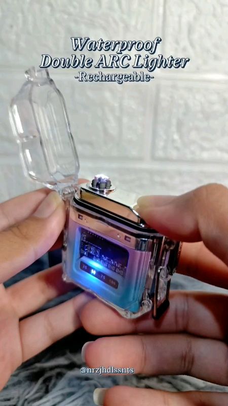 Waterproof & Rechargeable Double ARC Lighter.. Super convenient gamitin! No need na bumili ng bumili ng lighter..✨😅 #WaterpoofLighter #Rechargeable