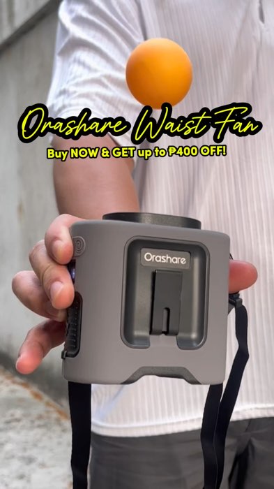 ₱400 OFF on Orashare Waist Fan #orashare #waistfan #fan #FreeCoinsInShopeeVideo #MasMurasaShopee