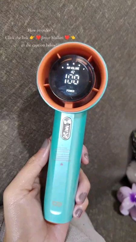 Check out N68 Portable 0-100 Level Speed Adjustment handheld desktop Rechargeable Mini turbo Fan #FreeCoinsInShopeeVideo #MasMuraSaShopee #shopee