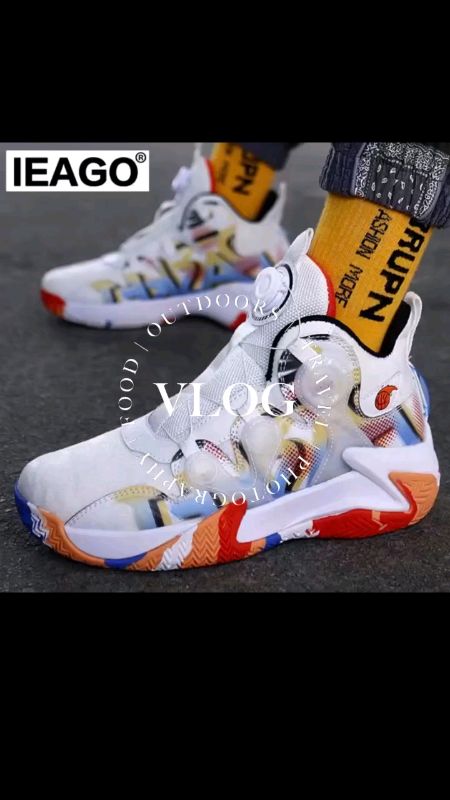 💠#FreeCoinsINShopeeVideo #MasMuraSAShopee Check out IEAGO Original Professional Spike Basketball Shoes For Men Non-slip Breathable Running Sneakers