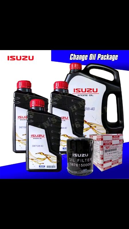 ISUZU Select Engine Oil 15W-40 API CI-4 Oil Change Package for Isuzu D-Max (2012 up) Mu-x #automotive #shopeefinds #budol #budolfinds #sulit