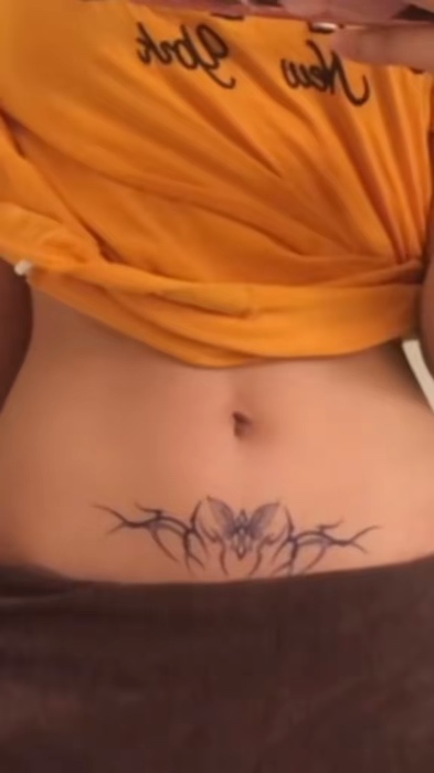 angas talaga ng lower abdomen tattoo #temporarytattoos #tattoos #lowerabdomentattoo #fyp