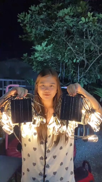 Solar led string lights 💡#solarled #solarledstringlights #stringlights #waterprooflights #waterproofstringlights #outdoorstringlights