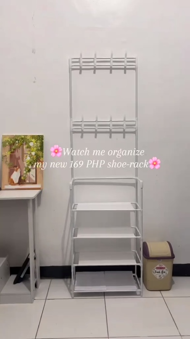 🌸 GOOD DEAL NANAMAN! 169 PETOT ONLY AESTHETIC SHOE RACK | #MasMuraShopee #ShoeRack #ShoeOrganizer #Rack #HomeDecor #Aesthetic #Home #HomeEssentials