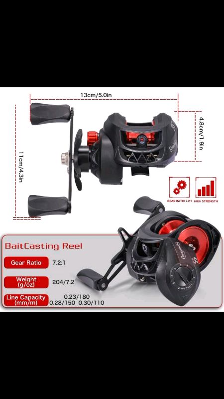 Fishing Rod Set Casting Fishing Rod Glass Fiber 1.8m with Baitcasting Fishing Reel 7.2:1 Gear Ratio #FreeCoinsInShopeeVideo retractable fishing rod hi