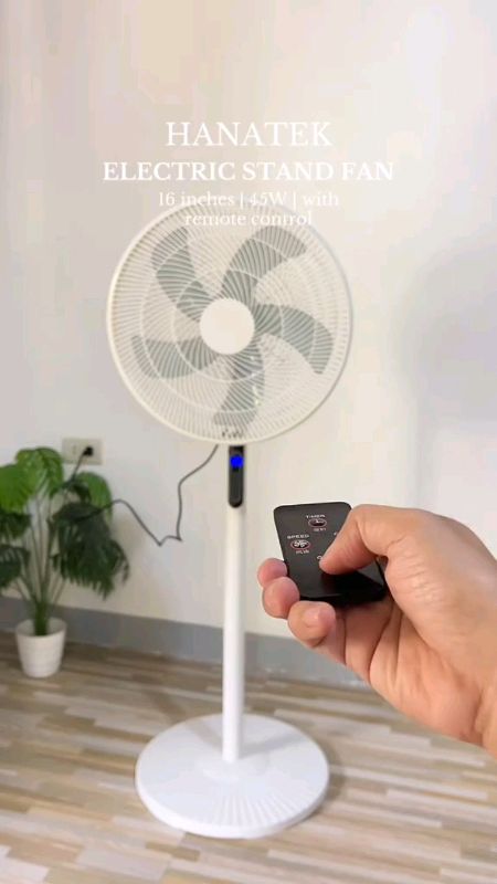 Electric Fan 16 Inches Remote Control Stand Fan ☺️ #electricfan #standfan #remotecontrolfan #16inchesfan #MasMuraSaShopee #FreeCoinsInShopeeVideo