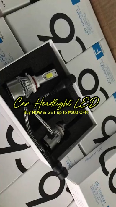 2PCS Car Headlight C6 H4 H7 H11 7600LM 36W LED Car Headlight Hi / Lo Beam car Light Bulbs #Car #headlight #FreeCoinsInShopeeVid