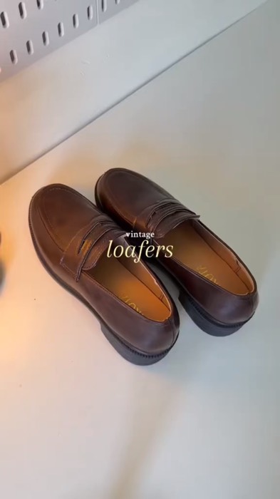 Ladies Retro Loafers #MasMuraSaShopee #FreeCoinsInShopeeVideo #retroloafers #loafers #ladiesloafers #vintagestyleshoes #leathershoes #loafershoes