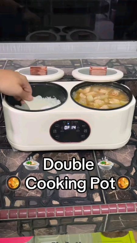 double rice cooker multifunctional #freecoinsinshopeevideo #fyp #masmurasashopee