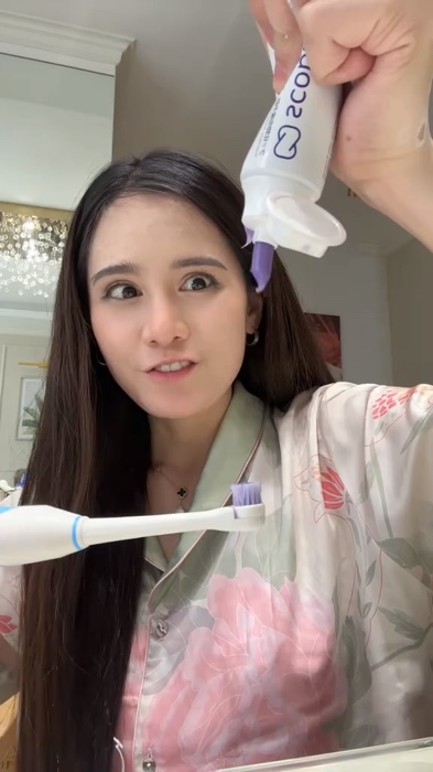 Purple toothpaste? #toothpaste #scoban #purpletoothpaste #scobantoothpaste #shopeebudol