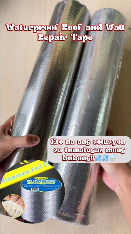 Waterproof Roof Repair Tape 🛍️🛒 #waterproof #repair #tape #roof #wall #leak #butyl #aluminum #foiltape #fix #sealing #sealant #crack #selfadhesive
