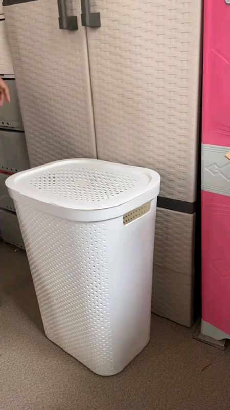 #FreeCoinsInShopeeVideo 60L Japanese Style Covered Plastic Laundry Basket!#LaundryBasket #PlasticBasket #HomeOrganization #masmurasashopee
