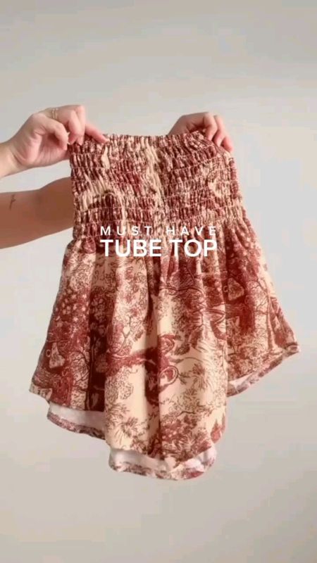 JESSICA Asymmetrical Hem Smocking Tube Summer Sexy Casual Top For Women #smockingtube #tube#worthtobuyit #MasMuraSaShopee #shopeemademebuyit