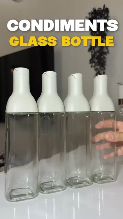 Kitchen upgrade for less than ₱200! No more spills, just style ✨ #condimentsbottle #condimentsbottleset #kitchenorganizer #freeshipping