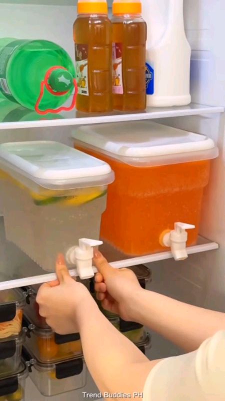 Water Bottle For Refrigerator Faucet Kettle Water Bucket Plastic Cold Kettle #waterbottle #watercontainerwithfaucet #waterbucket #juicebottle #bottle