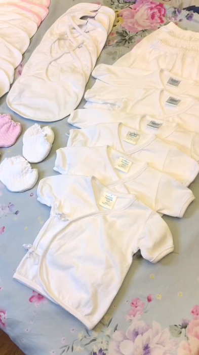 #79pcs #CottonNewbornBabyClothesSet Good Quality | White,Blue,Pink With Freebies #freecoinsinshopeevideo #fyp