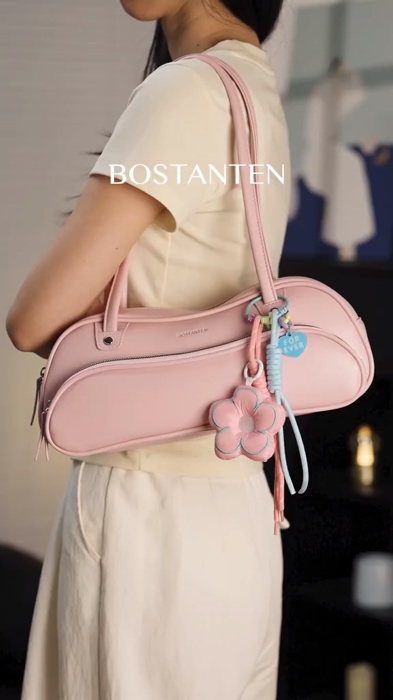 ￼Bostanten Fashion Shoulder Bag PU Leather Bag For Women Gift💯❤️#bostanten #shoulderbag #FreeCoinsInShopeeVideo #MasMuraSaShopee #trend