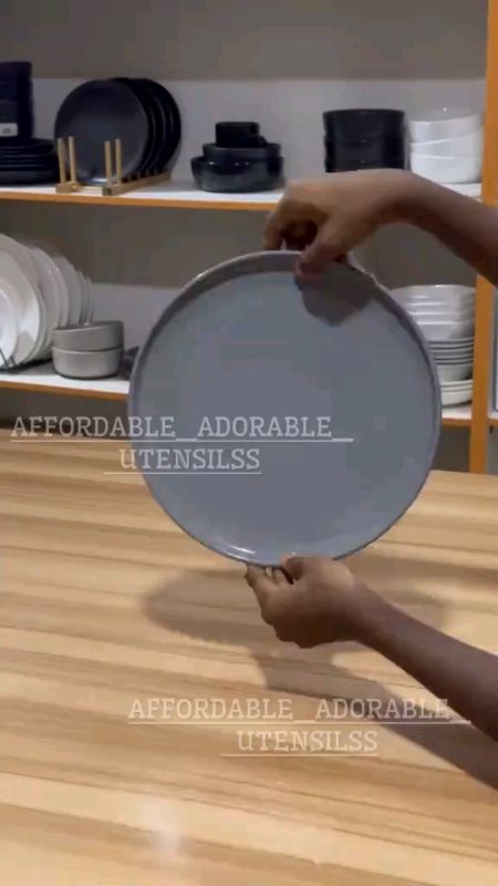6pcs set #GreyMelamineWare Chocolate plates bowls square plates saucer cups dinnerware (A-688 GREY) #FreeCoinsInShopeeVideo #MasMuraSaShopee