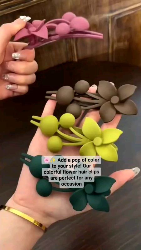#ColorfulFlowerHairClip #HairClipsForGirls #TrendyHairClips #HairAccessories #FloralHairClip #KawaiiHairClip #ShopeeFinds