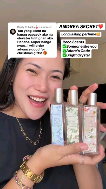 Long lasting na perfume at Subrang bango talaga from Andrea Secret😍🥰 #andreasecretperfume #perfume #longlastingperfume #perfumes #giftideas #pabango
