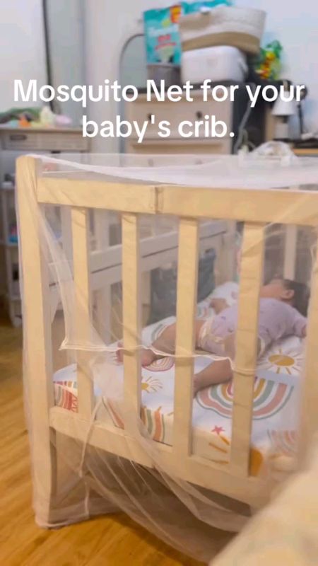 Universal baby kids cradle mosquito net crib mesh canopy infant toddler #mosquitonet #universal #highquality #shoppee #everyone #fyp