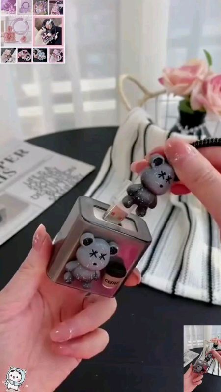 Check out #Cute #Cartoon Little bear #Decoration #18w/20w Charger Protector Set Charger Case Cable Protector Compatible for iPhone11 12 13 14pro max.