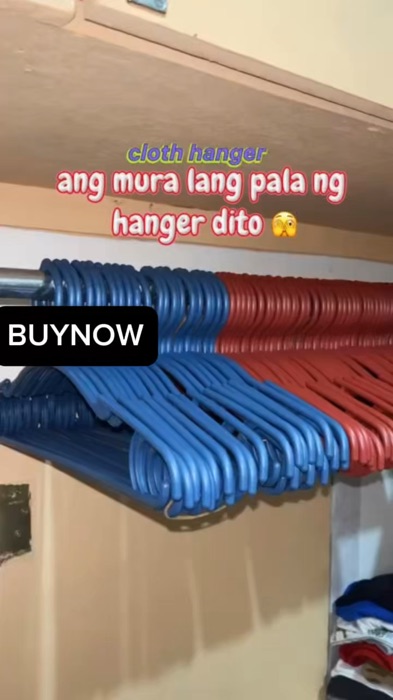 Manila 10pcs/set Hanger plasitc Hanger Strong Cloth Hangers Clothes Hanger adult hangers hanger #hanger #set #plastic #affordable #MasMuraSaShopee