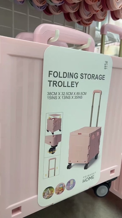 Folding storage trolley #trolley #foldabletrolley #storagetrolley #shoppingcart #campingcart #cart #outdoorcart #MasMuraSaShopee #sale #shopee
