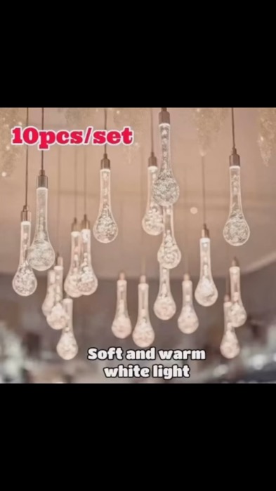 #10pcs #ceilinglamp #acrylicwaterdrop #ledlight #NEW #buyna #MasMuraSaShopee #FreeCoinsSaShopeeVideo #sulitSaShopee #ctto #permissiontopost
