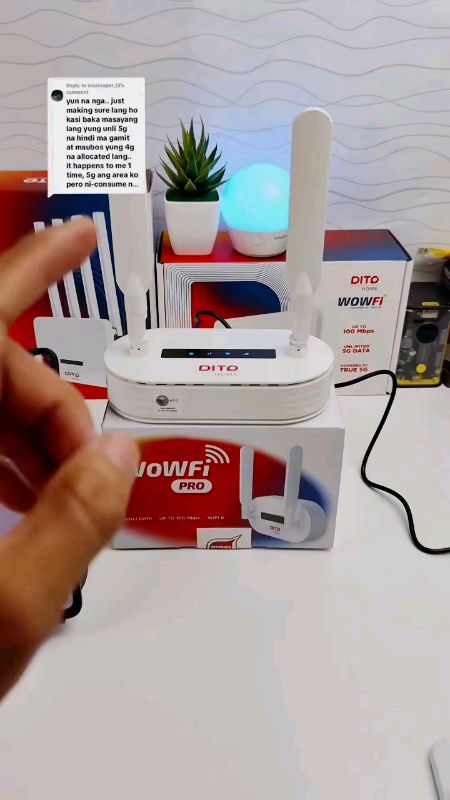 Replying to @soulreaper_15 Pano magamit yung free Unlimited 5G internet ng Dito home 5g wifi. #dito #dito5ghomewifi #ditohome5g #dito5gunlimited