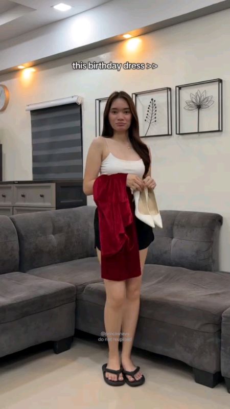 #frenchredcocktail dress formal elegant plus size fitted sexy long dress for woman casual with slit #fyp #trending #formaldress