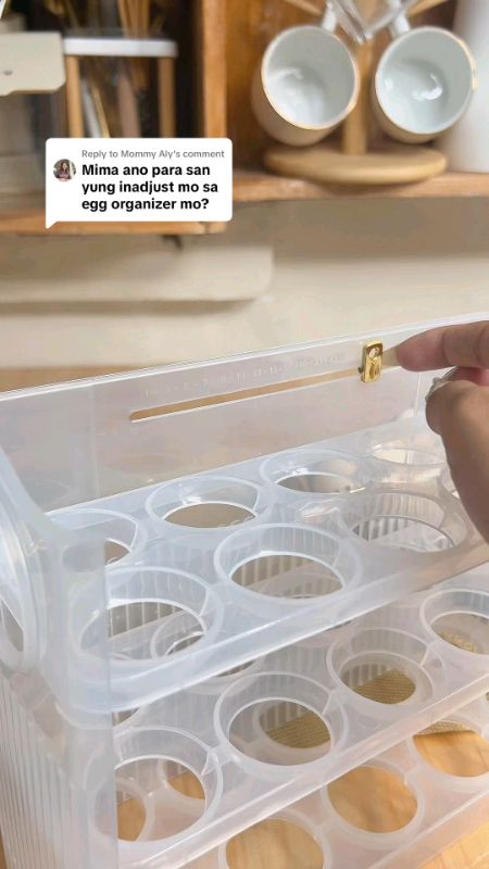 Keep your eggs neat, fresh, and easy to grab 🥚✨ #EggStorageBox #FridgeOrganizer #KitchenEssentials #ShopeeFinds #HomeOrganization