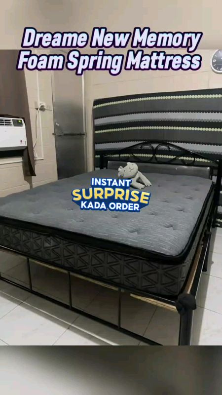 COD Dreame 10.5inch Dynamic Sensing Spring  Mattress Silent 5 Star Hotel Comfort Deluxe matress  bed Single/Double/Queen/King #CheckOutNa #Trending