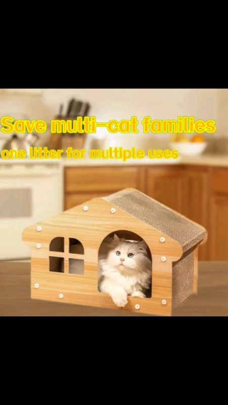 Cat Scratcher #house #board #wooden #detachable #Collapsible   #catplaytools #PetToys #FreeCoinsInShopeeVideo #ShopeePHPaydaySale #MasMuraSaShopee