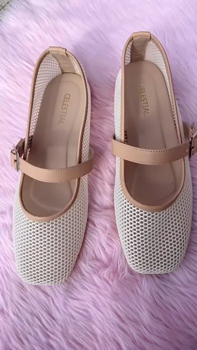 Celestialshoe Mesh flat doll Celestial footwear Ballets flat shoes  #meshFlatDollShoes #footwear #balletFlatShoes #MasMuraSaShopee #freeCoin🧡