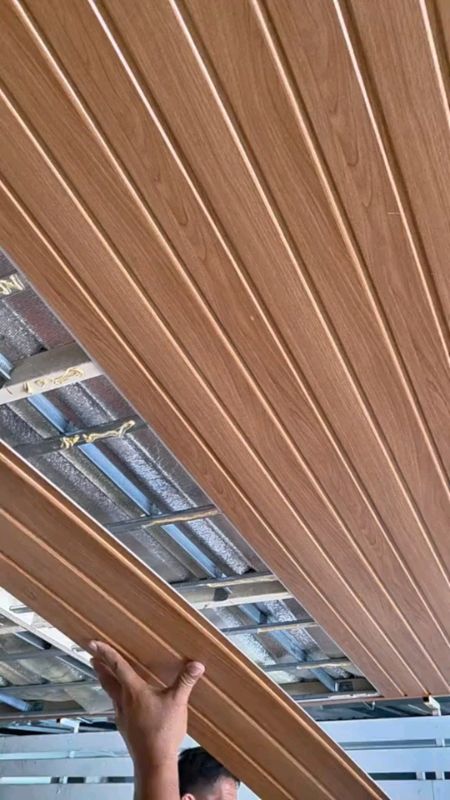 Ito na ang PVC Ceiling Panel na nagbibigay hotel vibes kahit simpleng bahay lang! #ceiling #pvcpanel #MasMuraSaShopee #FreeCoinsInShopeeVideo