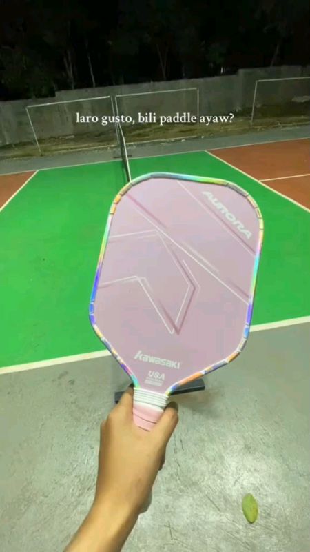 Kawasaki Pickleball Paddle GALAXY&AURORA 220g Fiberglass Pickle Racket For Beginners Attackting🎀#freecoininshopeevideos