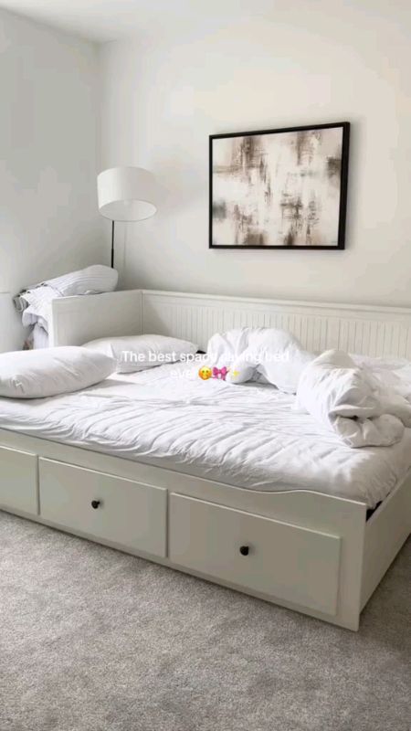 best space saving bed ever ! 💗#pulloutbed #bedframe #bed #spacesavingbed #fyp #dalidalisashopee