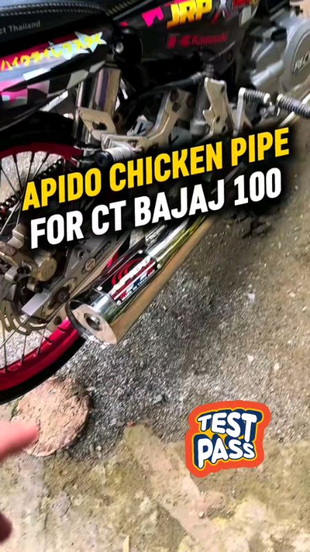 Check out Chicken Pipe Stainless Apido for BAJAJ CT 100 (old model) for ₱959. Get it on Shopee now! #fyp #trending #apidochickenpipe #bajajct100pipe