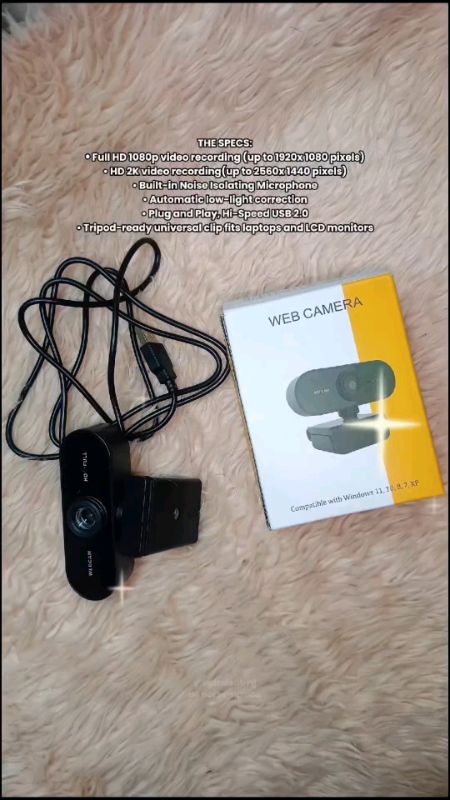 Affordable and super easy way to upgrade your video calls and content creation with this HD Webcam! #webcam #camera #laptop #laptopcamera