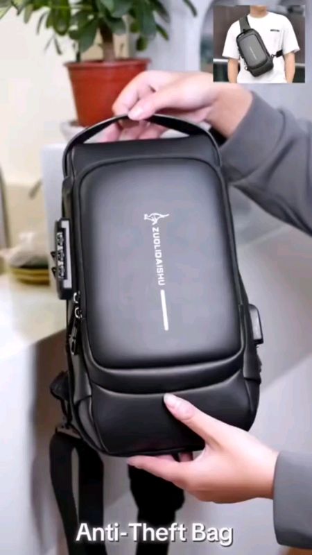 Mumu 7049 Men Waterproof Motorcycle Shoulder Bag
