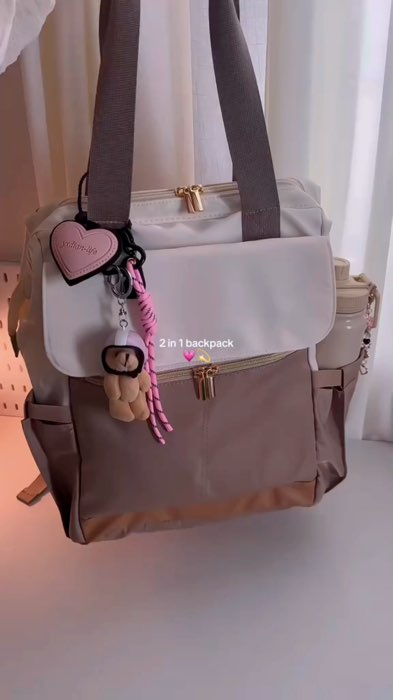 #FreeCoinsInShopeeVideo #HugotSaShopee ￼Lolita Waterproof Travel Backpack Women Large capacity School Bag 16 inch Laptop Backpack Outdoor