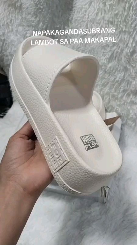 #Marche new trendy 5cm thick sole soft slide sandal for women