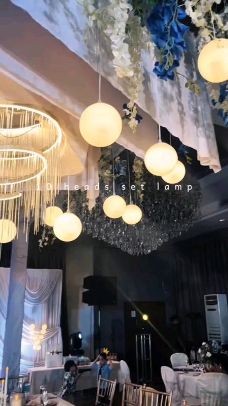 10 milky-white ball bubble chandelier wedding decor #Bestseller#Trending#ShopeeTrends#FreeCoinsInShopeeVideo#ShopeePHPaydaySale#MasMuraSaShopee#fyp