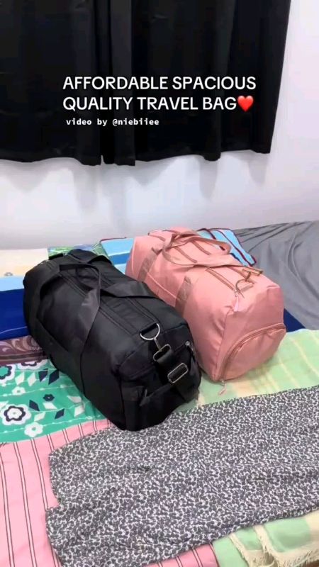 #Shoulder Portable Travel Bag Oxford Cloth Waterproof #Traveling Bag Folding Travel Bag for Woman#FreeCoinsInShopeeVideo