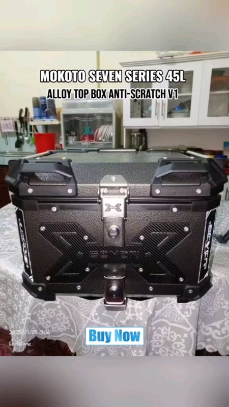 MOKOTO X- SEVEN SERIES 45 L X DESIGN POLYPROPYLENE PLASTIC TOP BOX ♥️♥️#FreeCoinsInshopeeVedio #HugotSaSahopee #MasMuraSaShopee#viral